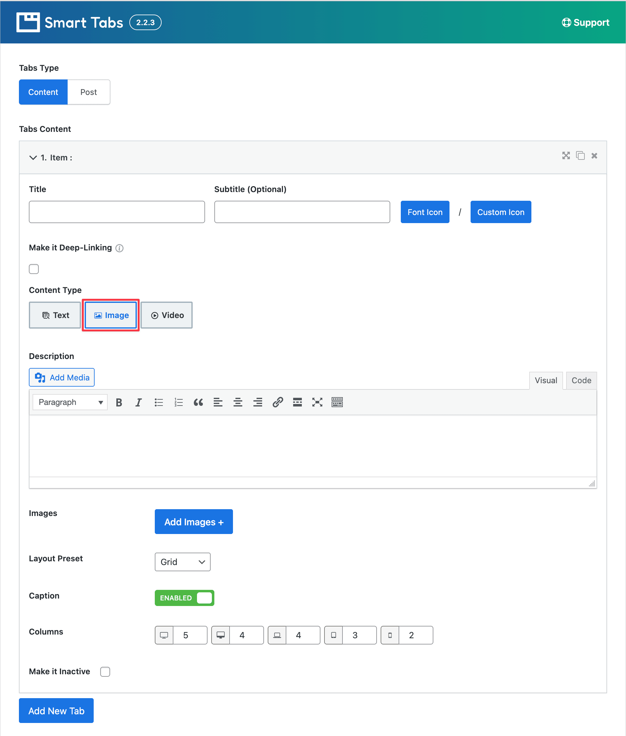 Tabs Type – Smart Tabs Docs