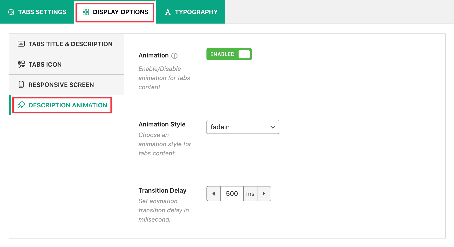 How to configure Tab Animation? – Smart Tabs Docs