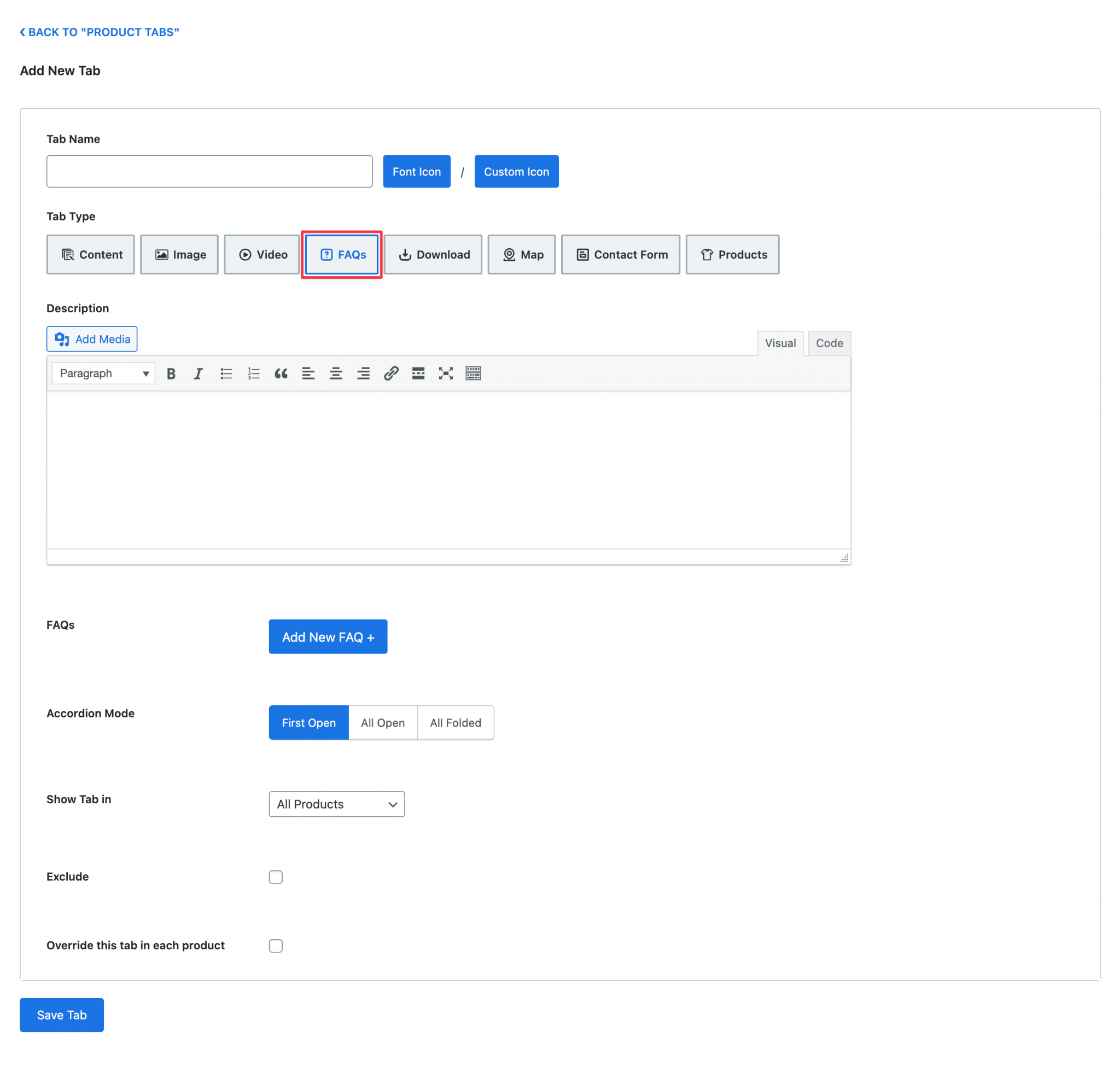 FAQs Tab – Smart Tabs Docs