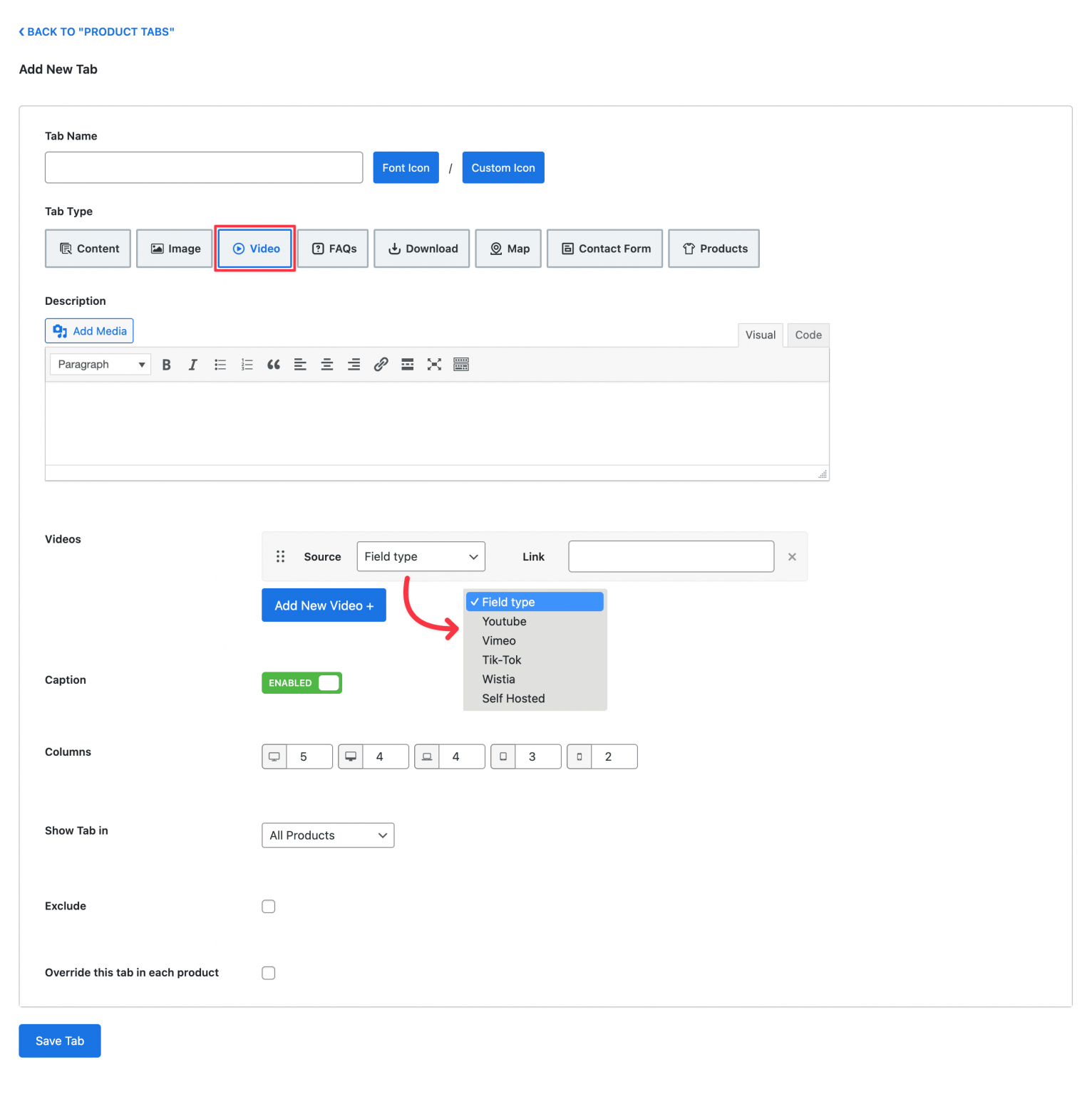 Video Tab – Smart Tabs Docs