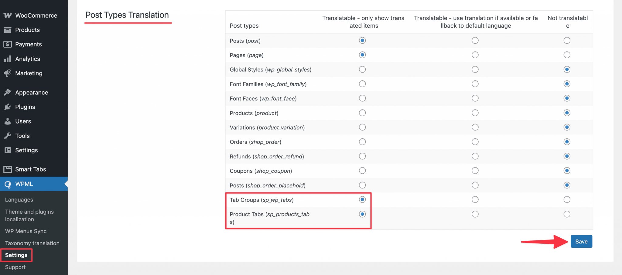 Using WPML – Smart Tabs Docs