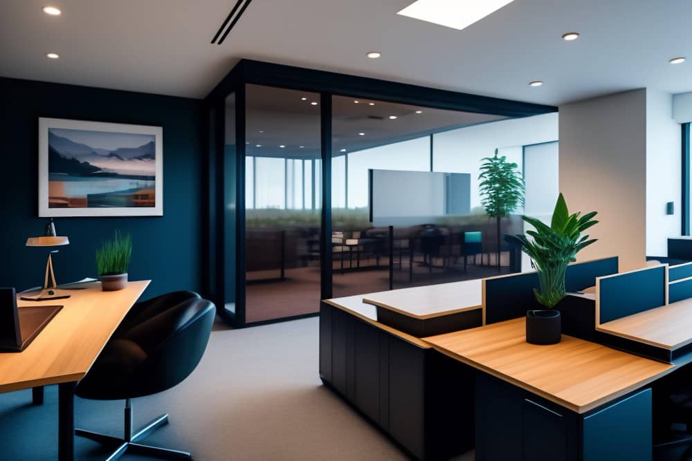 conference-room-with-desk-wall-windows-that-says-office