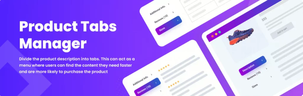 Custom Product tabs for WooCommerce