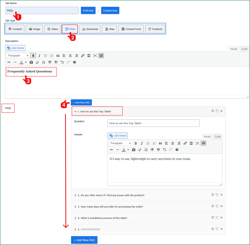 How to Create an FAQ Tab to Your Product Page in WooCommerce