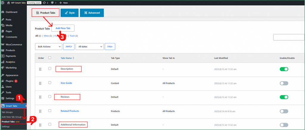 How to create WooCommerce FAQ tab