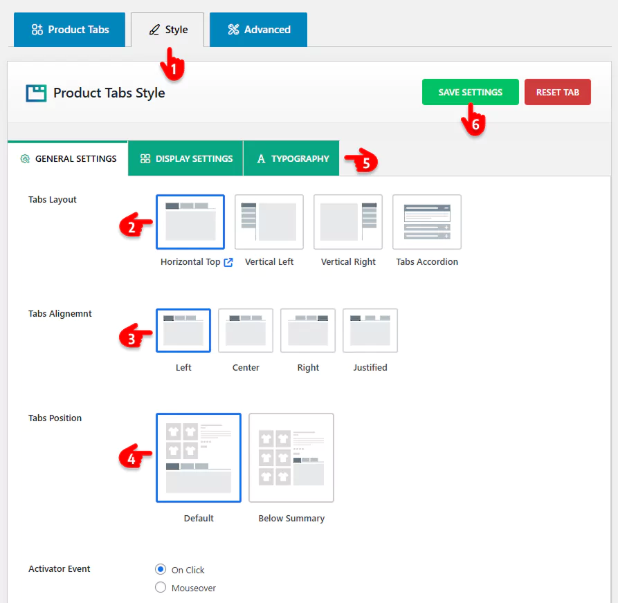 Customize product tabs in woocommerce