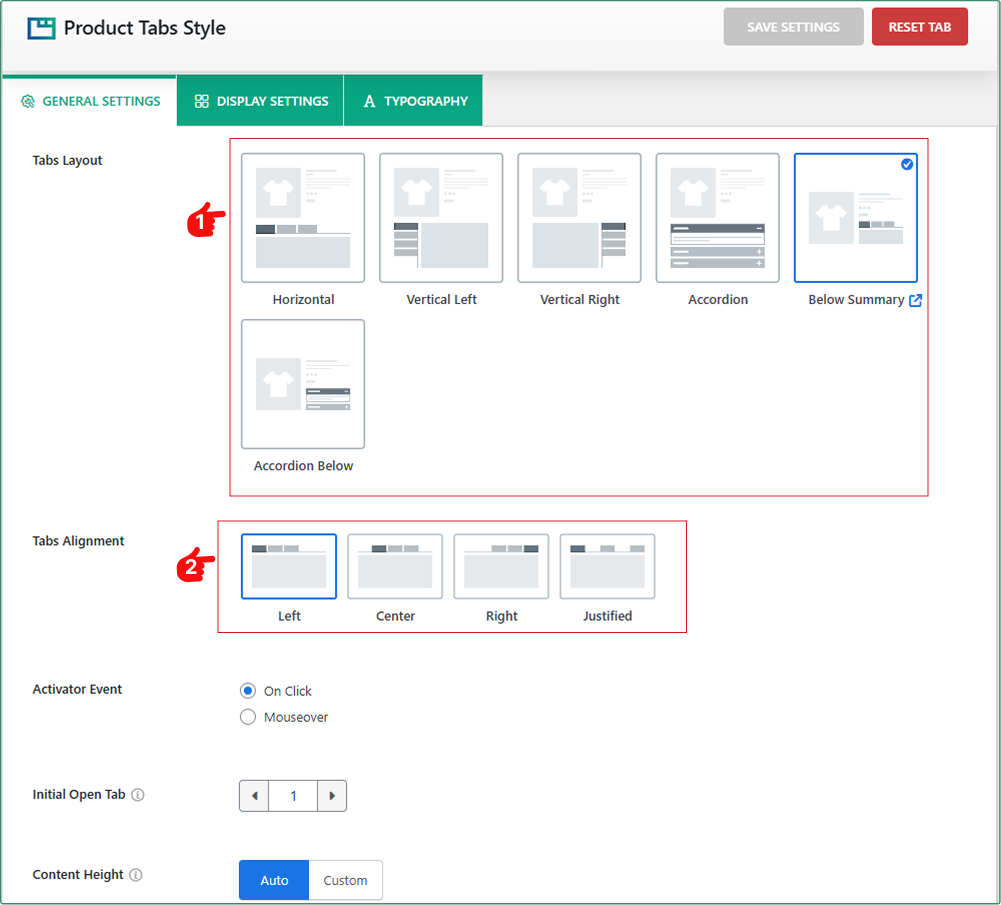 Configure Layout & Style for the Image Tab 