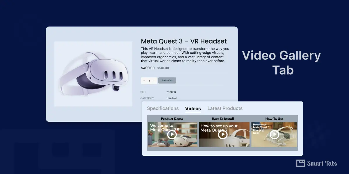 How to Add WooCommerce Video Gallery Tab using Custom Product Tabs