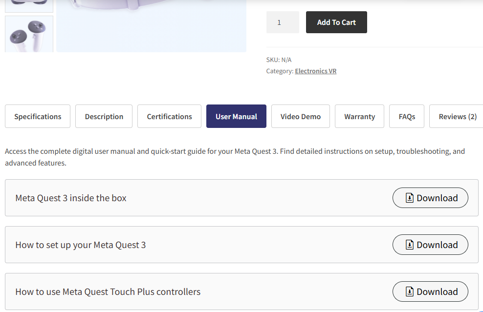 Download Tab Horizontal Style