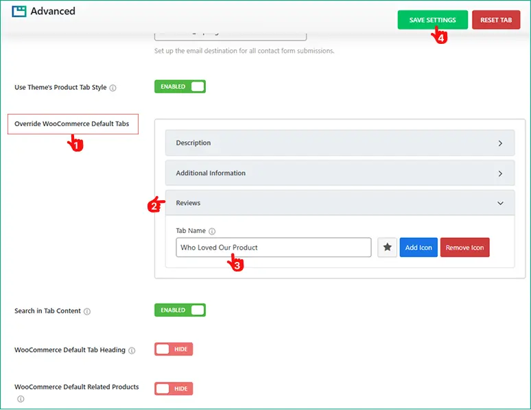 How to Override or Rename WooCommerce Default Reviews Tab