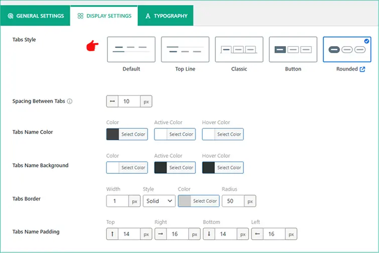 How to set shipping info tab  style using smart tabs