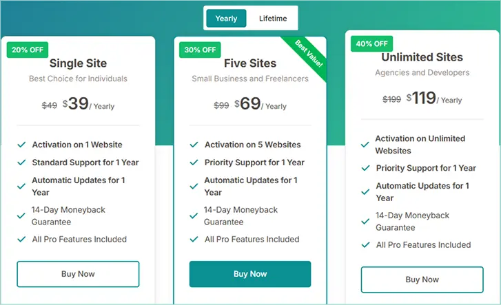 Pricing for Smart Tabs Pro