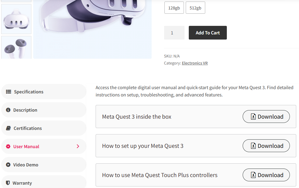 Download Tab Horizontal Style