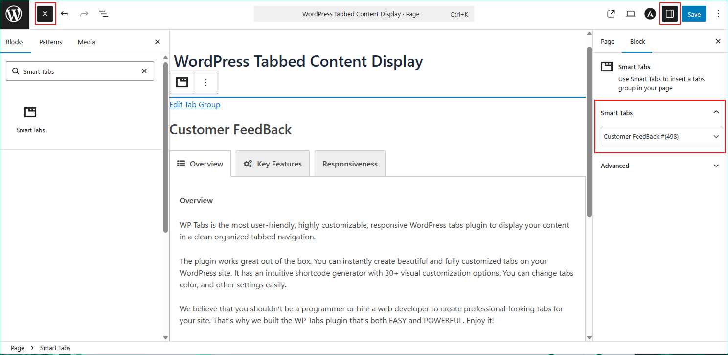 How to Add Tabbed Content in WordPress (Easy Guide) - Smart Tabs
