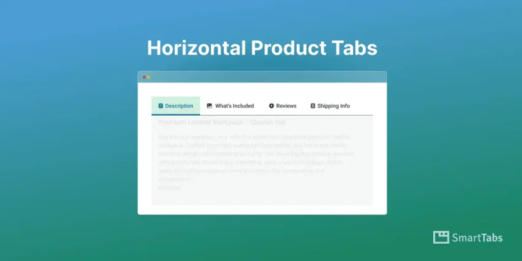 How to Create Horizontal Product Tabs in WooCommerce Product Page