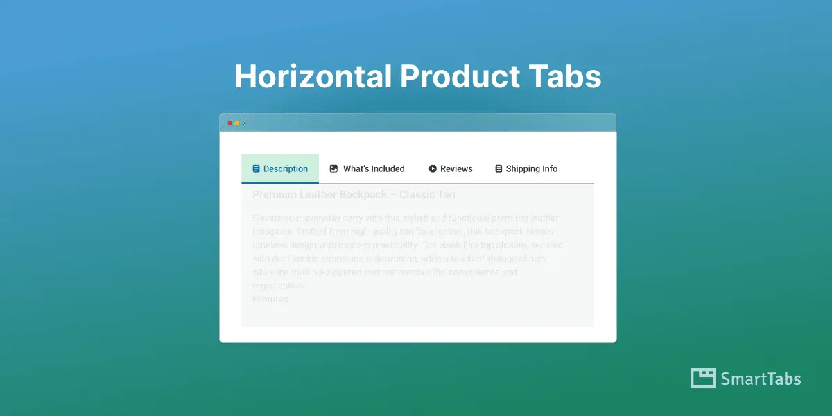 How to Create Horizontal Product Tabs in WooCommerce